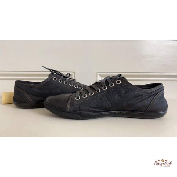 Authentic Louis Vuitton Gray/Black Damier Graphite Nylon Men's Sneakers Size 9.5 - Picture 3 of 14